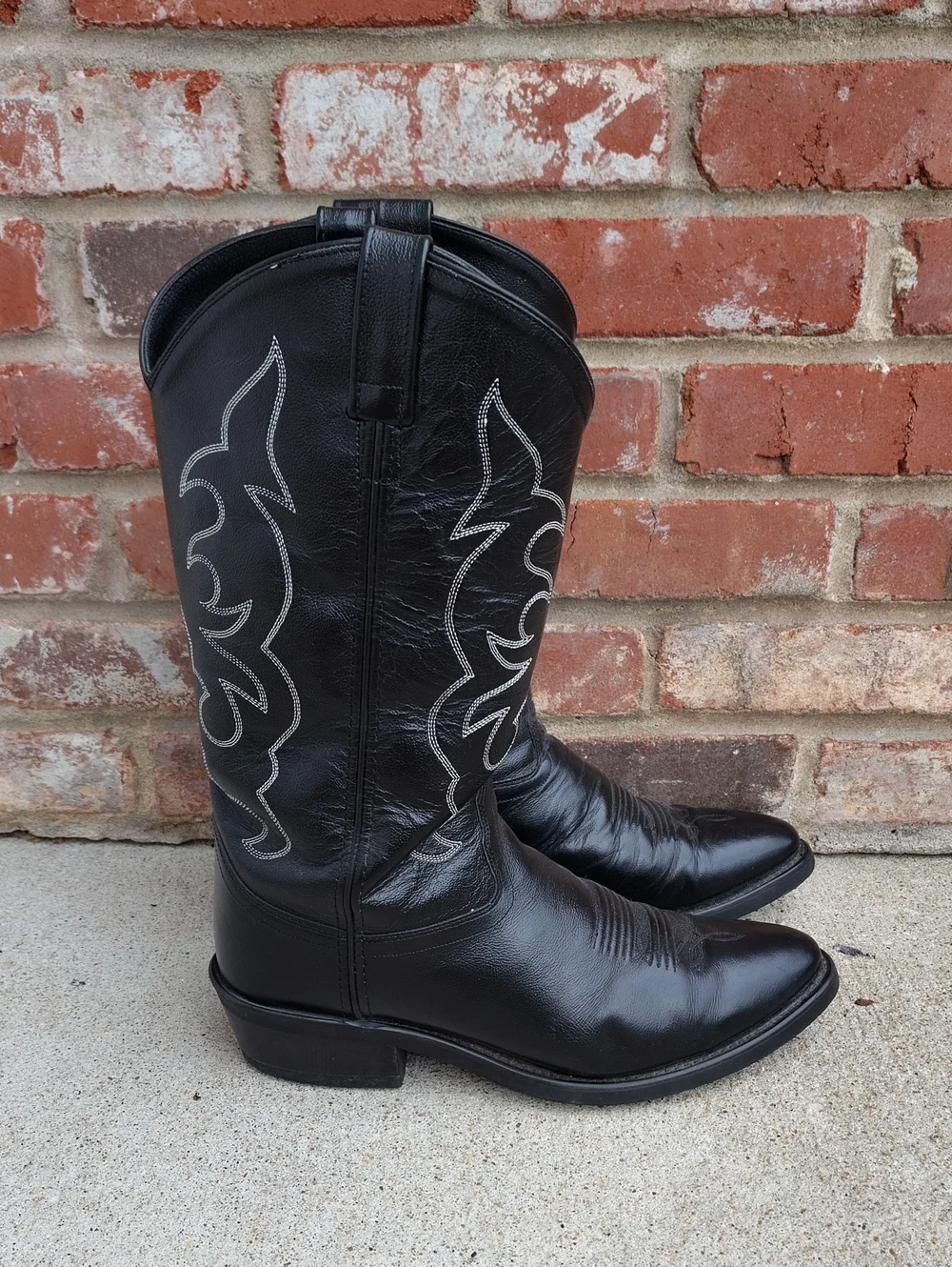 Old West Trucker Leather Western Work 13